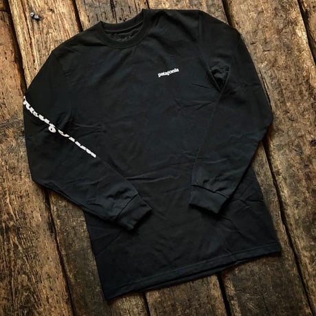 patagonia / ﾃｷｽﾄ ﾛｺﾞ ﾛﾝｸﾞｽﾘｰﾌﾞTEE