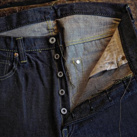 FULLCOUNT / WWII Model Brown Cotton Denim Pants(Non Wash)