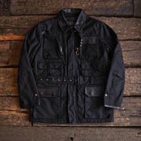 BiburyCourt／WAXED COTTON FIELD JACKET -Black-