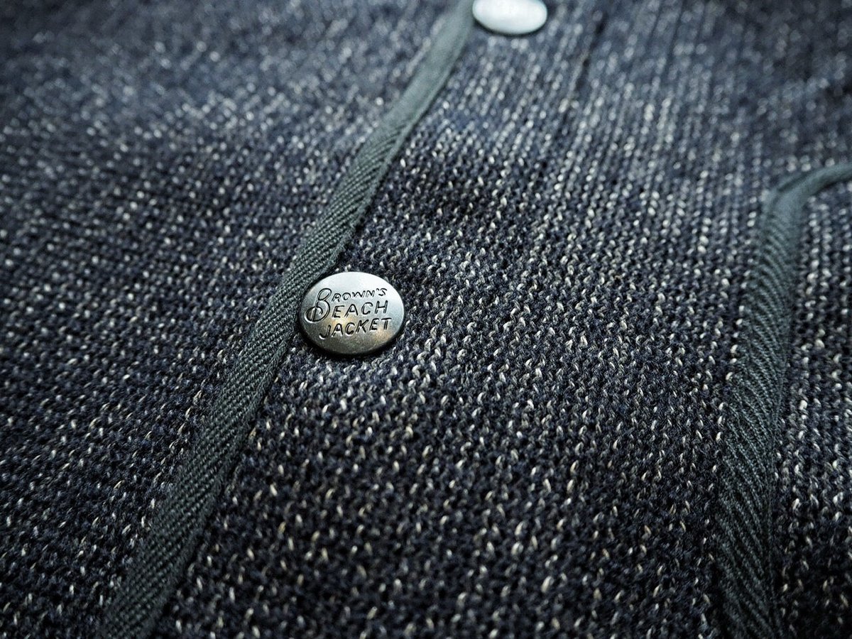 BROWN'S BEACH JACKET ベスト サイズ40 ダークネイビー Browns BEACH」 ブラウンズビーチベスト2016秋冬新作入荷
