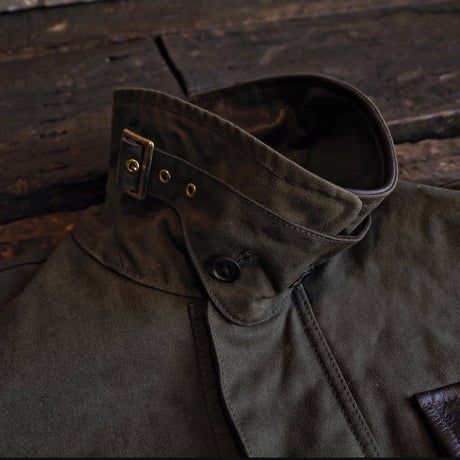 BiburyCourt／WAXED COTTON FIELD JACKET -Olive-