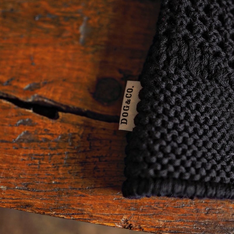 THE H.W.DOG&CO. ／ KNIT HAT -Black- | CALIFORNIA