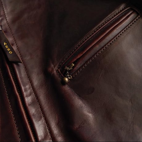Aero Leather / LOGN HALF BELT -Cordovan-