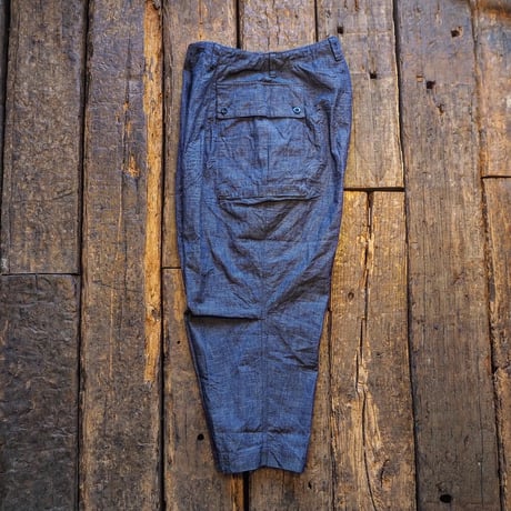 HIGH COUNT 8OZ CHAMBRAY MLITARY PANTS