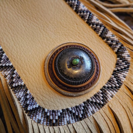梟唄OWLSONG／DEER LEATHER MEDICINE BAG "Natural"