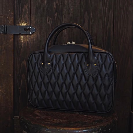 DEER HORN SMITH'S ／ DIA STITCH LEATHER BAG -Mini-