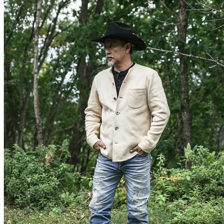 DEER HORN SMITH’S / NO COLLAR JACKET "DEER LEATHER"