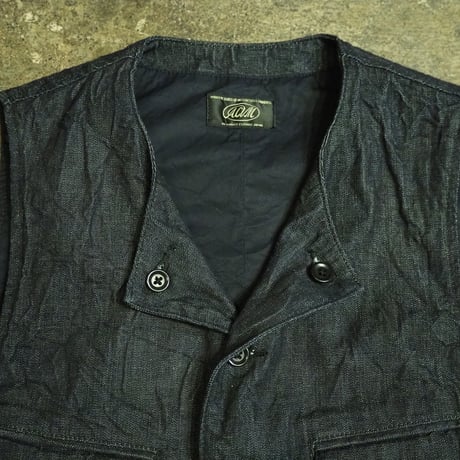 FULLCOUNTｘADDICTCLOTHES / DENIM 4 POCKET WAISTCOAT