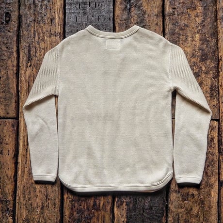 FULLCOUNT ／ HEAVYWEIGHT WAFFLE LONGSLEEVE T SHIRT "Black Denim DOPE"