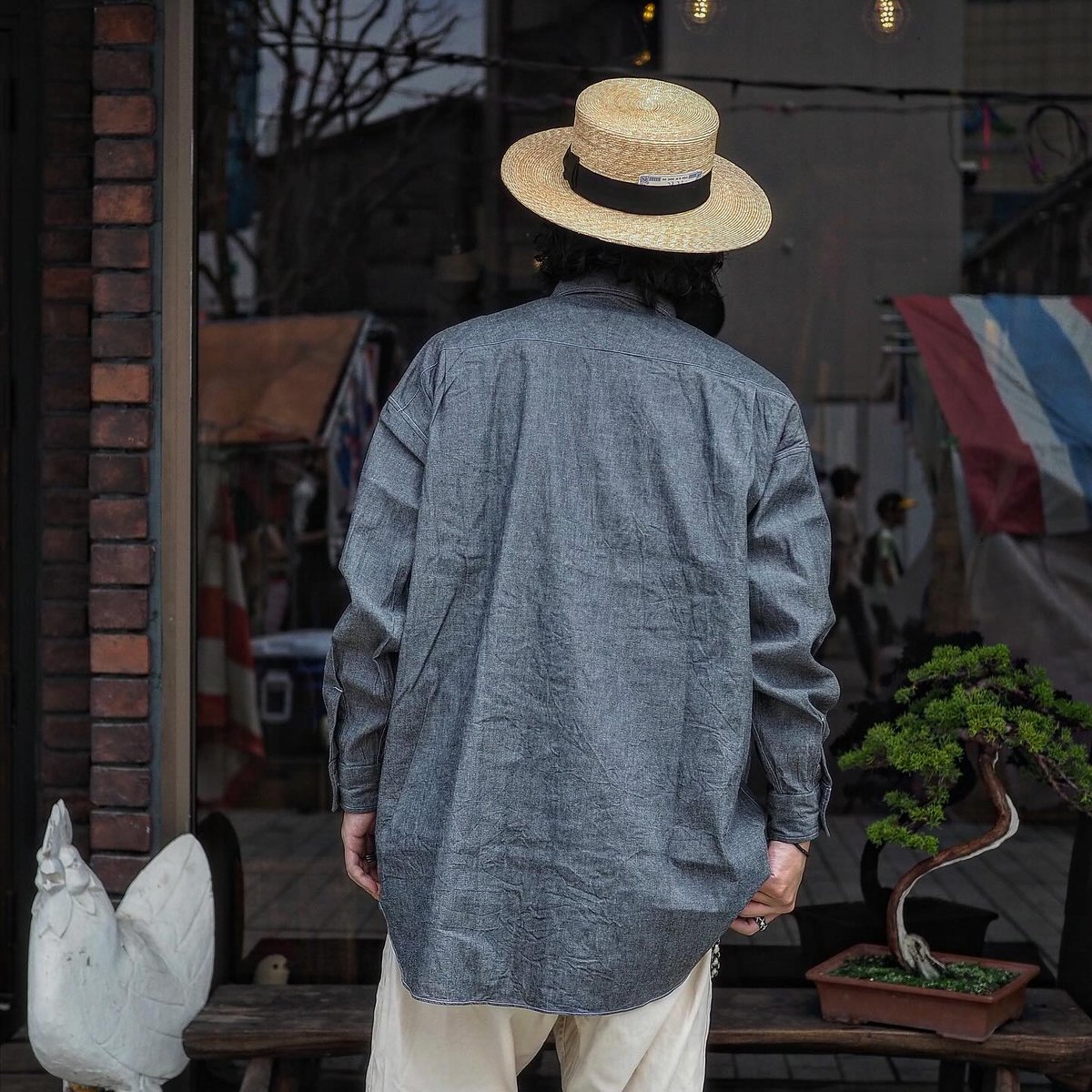 HAVERSACK / Regular Collar Semi Long Shirts | C