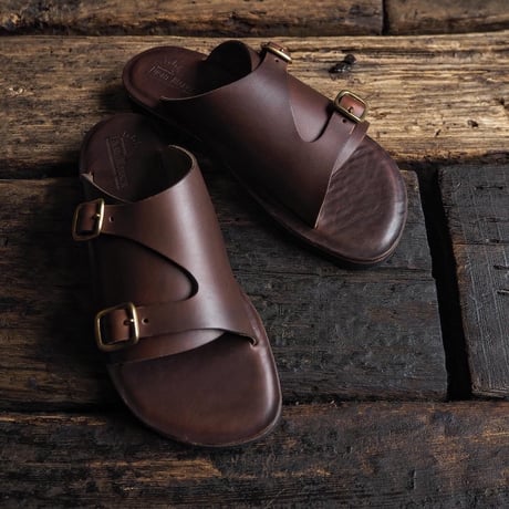 LIGHT MARKER /DOUBLE MONK STRAP SANDAL  (TIMBER CHROMEXCEL)