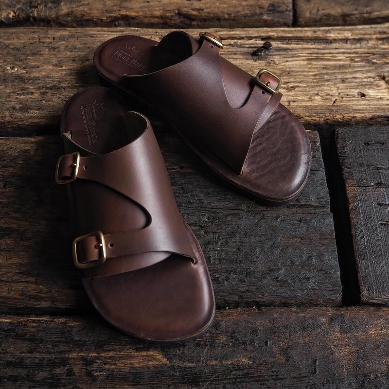 LIGHT MARKER /DOUBLE MONK STRAP SANDAL (TIMBER