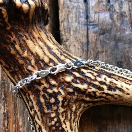 NATIVE SPIRIT / SILVER OVAL CHAIN-L
