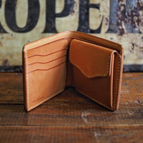 DEER HORN SMITHS Leather / CRAFT BILLFOLD "TAN"