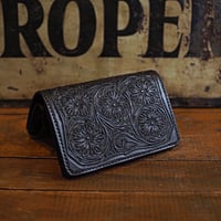 DEER HORN SMITHS Leather／SP CRAFT WALLET-MIDDLE WALLET "BLACK"