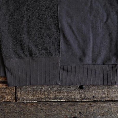 Nigel Cabourn / ARMY CREW JERSEY MIX ”Charcoal"