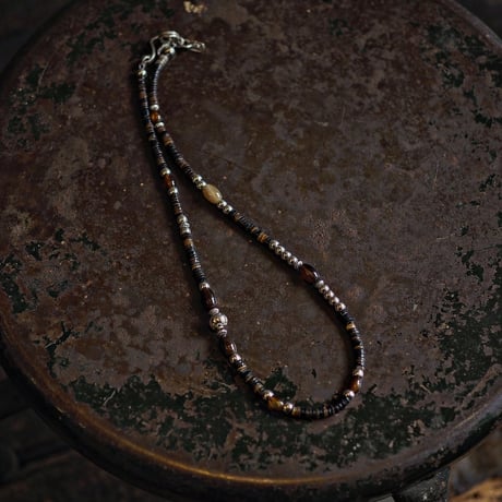 DUCK TAIL ／Heishi & Shell Beads Necklace "Type-C"