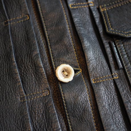 DEERHORNSMITH'S / TYPE-1 LEATHER JACKET "Ezo Deer Leather"