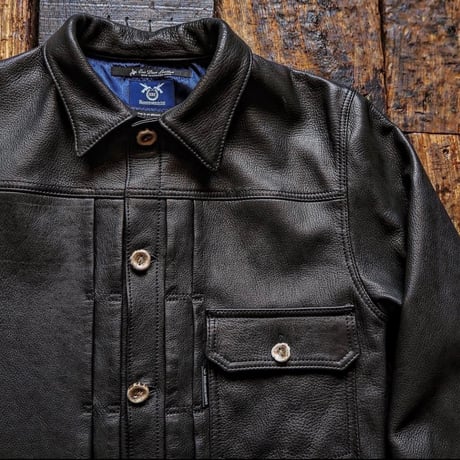 HBHS × DEER HORN SMITH'S /  TYPE-1 LEATHER JACKET "Ezo Deer Leather"