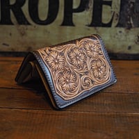 DEER HORN SMITHS Leather／SP CRAFT WALLET -MIDDLE- ”BROWN×TAN"