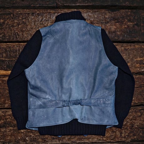 DEER HORN SMITH'S / LAPELLED VEST "EZO DEER LEATHER"