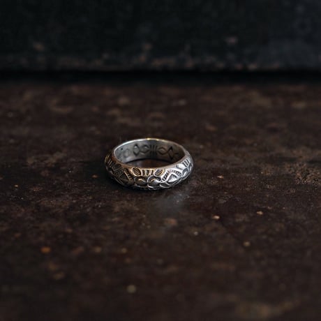 Ray Adakai ／ Round Stamp Work Ring