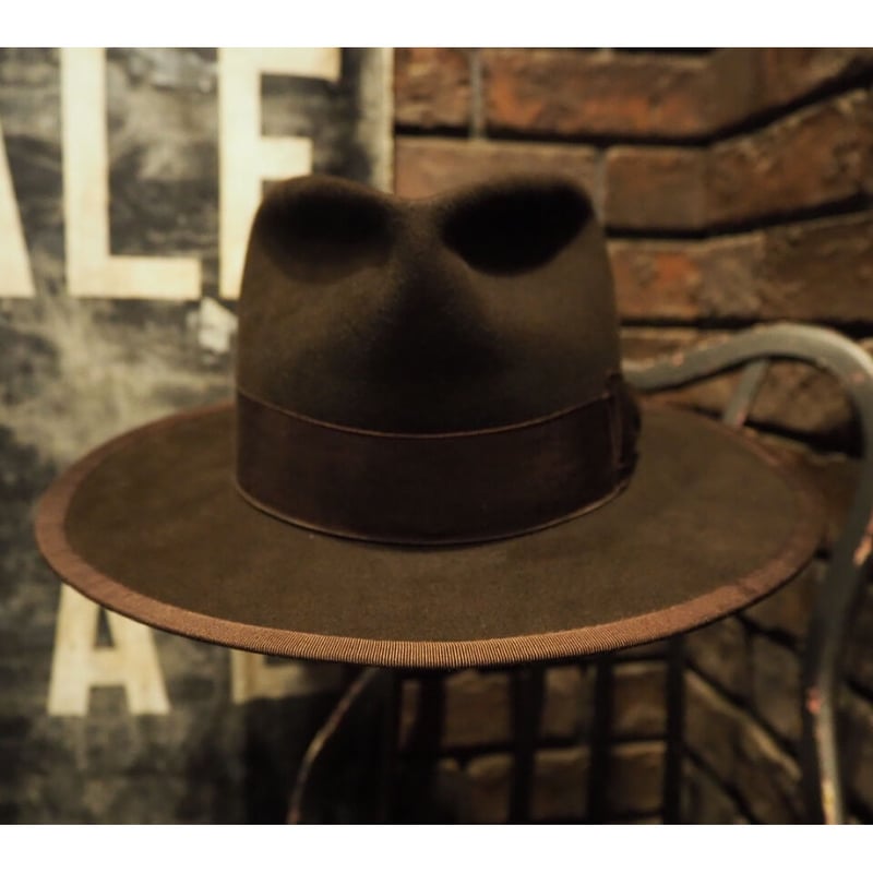 H.W. DOG & CO. ブラウンフェルトハット 38 THE.H .W.DOG＆CO. / OPEN CROWN (BEAVER FELT) |