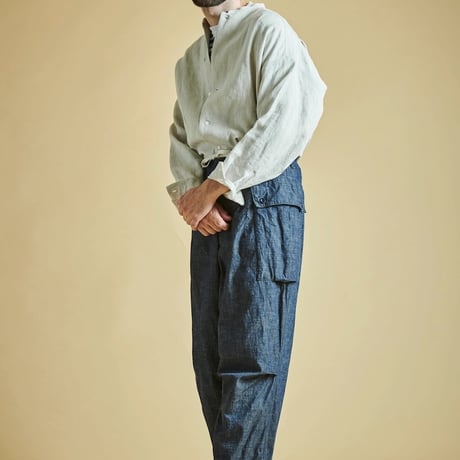 HIGH COUNT 8OZ CHAMBRAY MLITARY PANTS