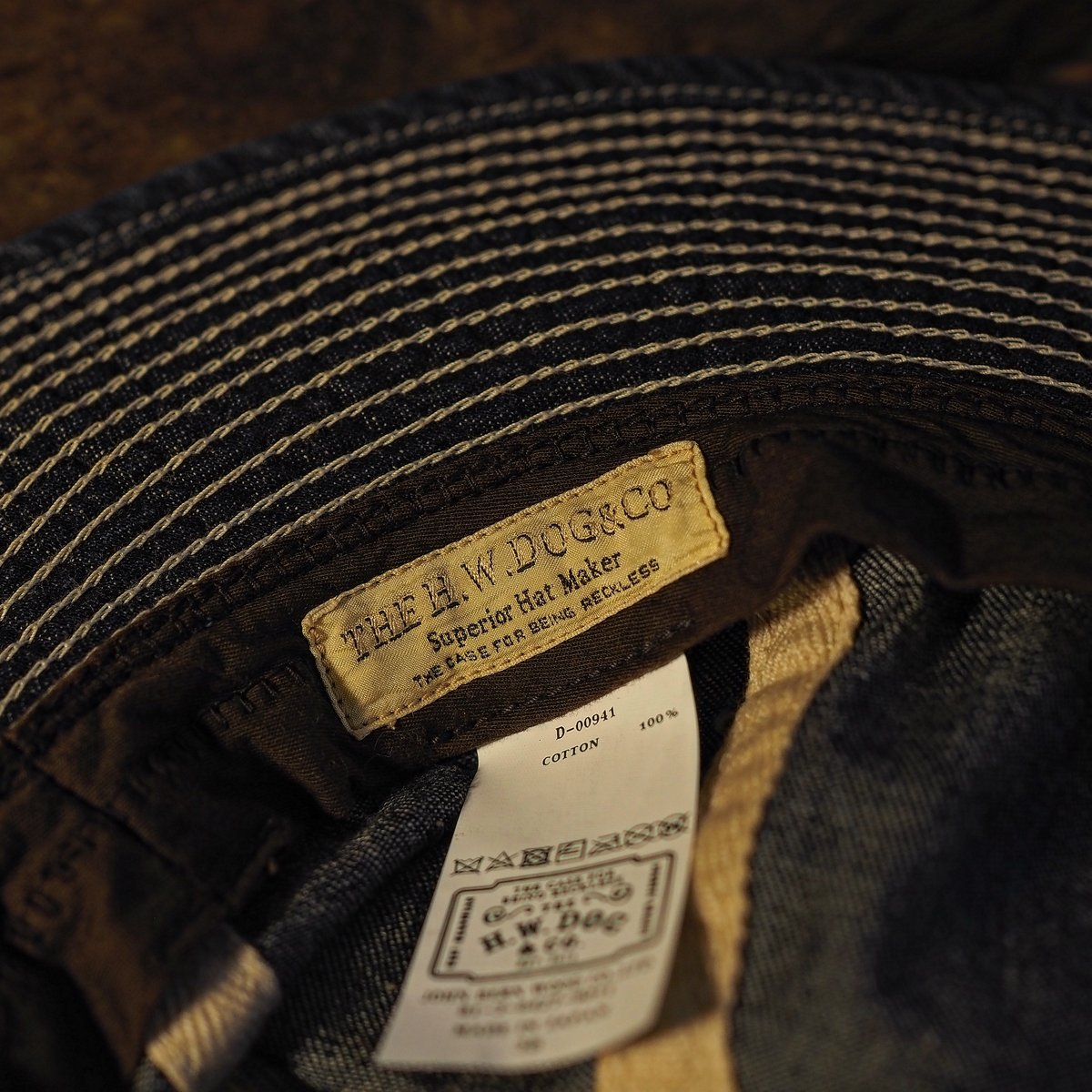 THE H.W.DOG&CO. / Vintage Denim Fatigue Hat THE H.W.DOG&CO. / Vintage Denim Fatigue Hat