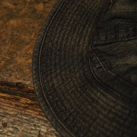 THE H.W.DOG&CO. / Vintage Denim Fatigue Hat "Black"