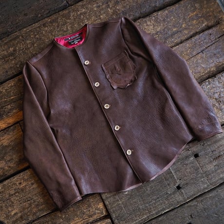 DEER HORN SMITH’S / NO COLLAR JACKET "DEER LEATHER"