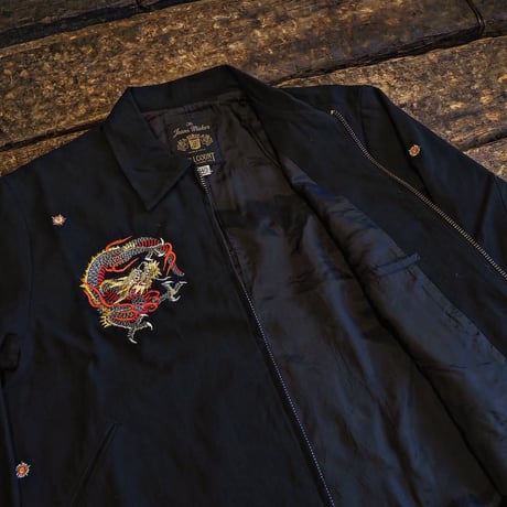 FULLCOUNT ／ Classic Tattoo Embroidery Sport Jacket Original Drawing by “HORIDAI”