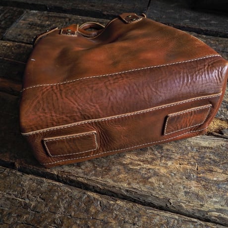 CORONADO LEATHER ／ COW HIDE SHORT HANDLE TOTE BAG