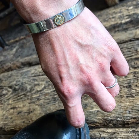 NATIVE SPIRIT / K18GOLD HAWK FEATHER INGOT BRACELET