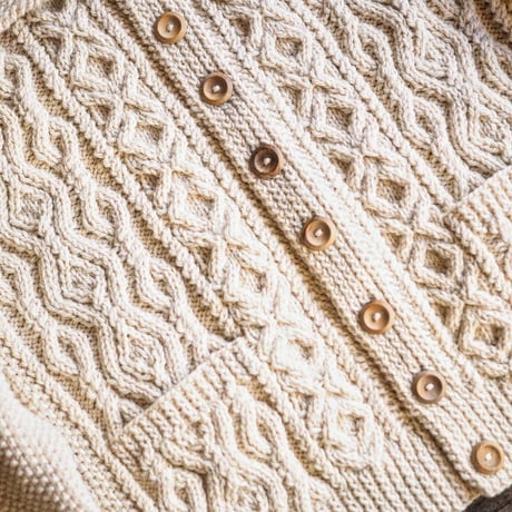INVERALLAN / 3A LUMBER CARDIGAN "WHITE"