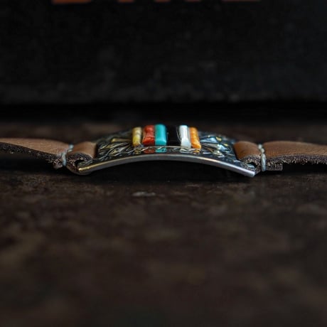 RAY ADAKAI ／ STAMP WORK & INLAY BRACELET