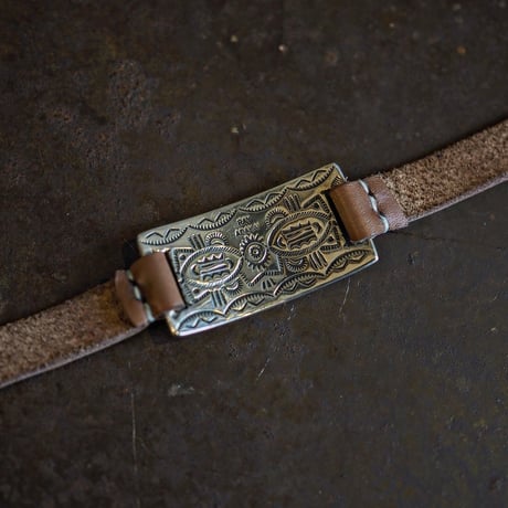 RAY ADAKAI ／ STAMP WORK & INLAY BRACELET
