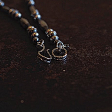 DUCK TAIL / Silver Beads Necklace-50cm- "SP-Type"