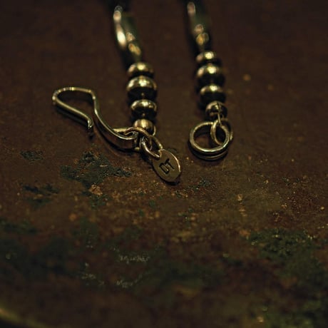 DUCK TAIL / Silver Beads Necklace-50cm- "SP-Type"