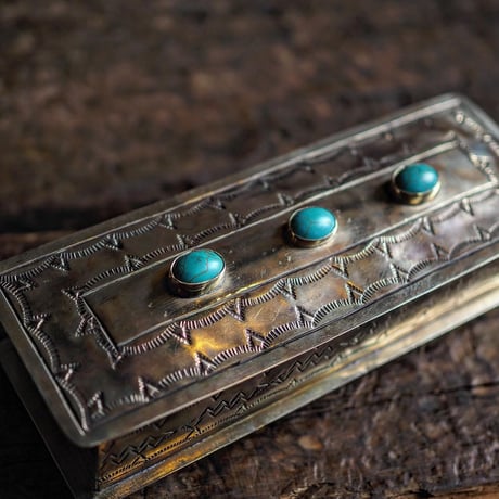 J.Alexander / STAMPED EYEWEAR BOX W-TURQUOISE