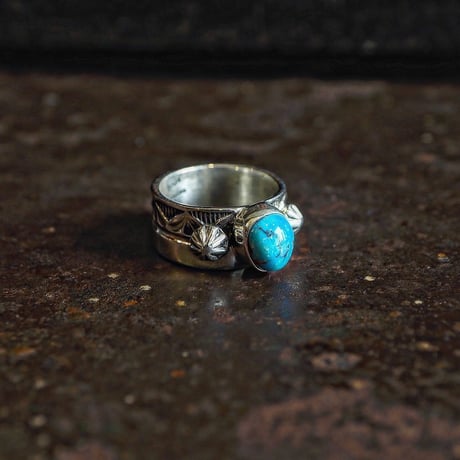 Henry Mariano ／  STAM WORK TURQUOISE RING -Turquoise Mountain- "17"