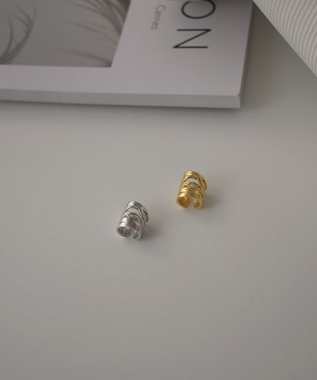 mb-earcuff-02020　SV925　ワイヤーデザイン イヤーカフ　シルバー　ゴールド  シルバー925