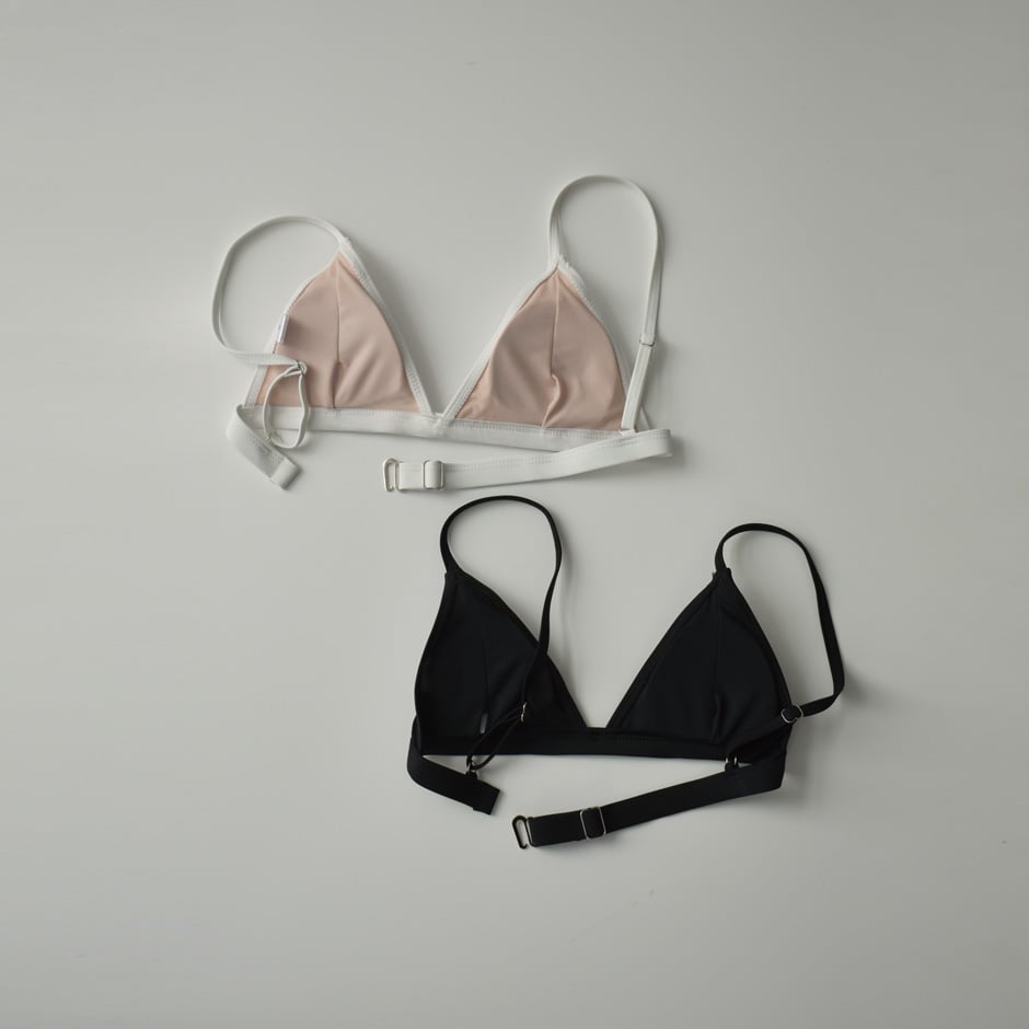 nh-swim-02459 ビキニ スイムトップス ホワイト ブラック | L a v i s