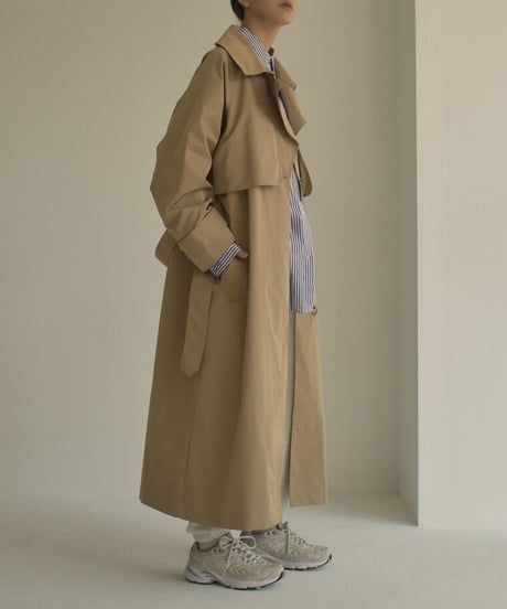 coat-13006　撥水 トレンチコート　ベージュ