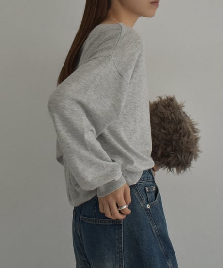 knit-02340　ボートネック ニット プルオーバー　エクリュ　ライトグレー　ネイビー　チャコール　ブラック