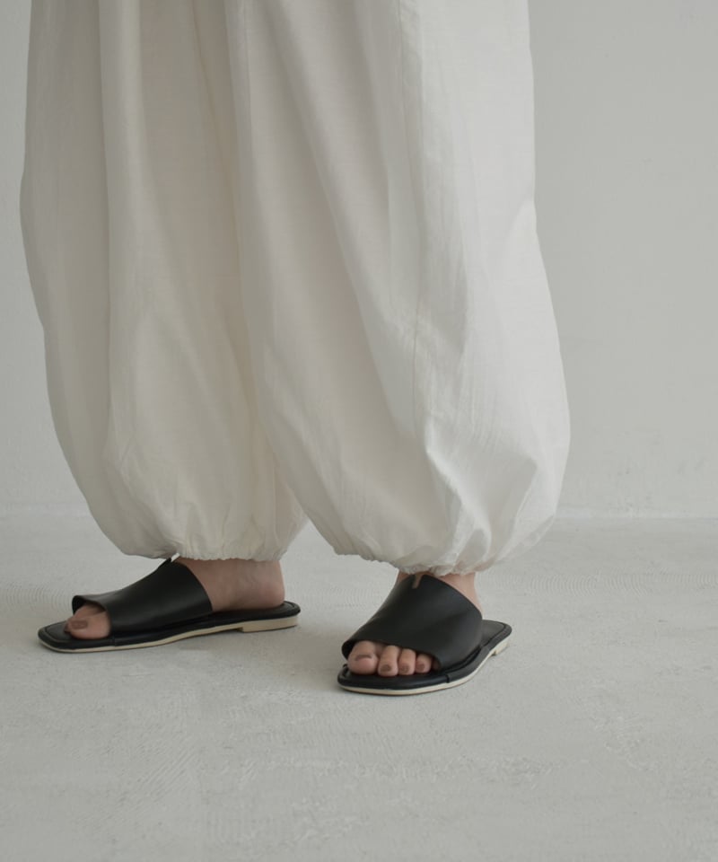 kapitalバックポシェット付きバルーンパンツ Cotton Poplin