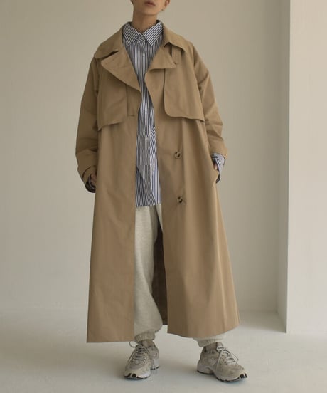 coat-13006　撥水 トレンチコート　ベージュ