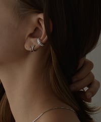 mb-earcuff-02014　SV925　スパイラル イヤーカフ　シルバー925  ゴールド
