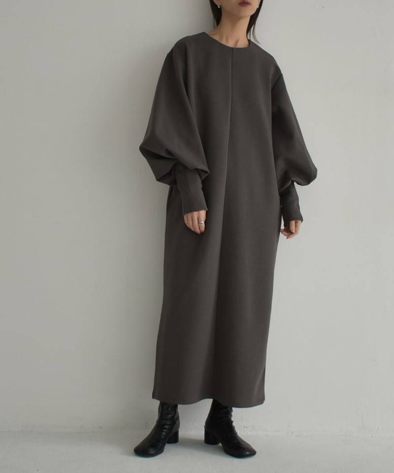 onepiece-12012 タックスリーブ ダンボールニット ワンピース onepiece-12012 タックスリーブ ダンボールニット ワンピース