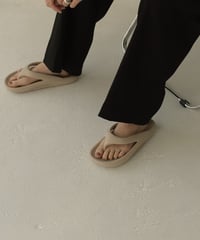 shoes-02170　リカバリーサンダル　グレージュ　ブラック